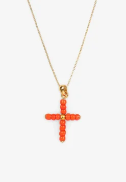 Alhaja Cult Store | Collar Coral Cross-Scalpers Hot