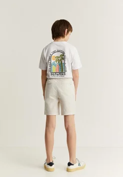 Bermudas Lisas Boton-Scalpers Outlet