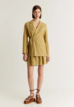 Bermudas Tencel Detalle Cinturon-Scalpers Clearance