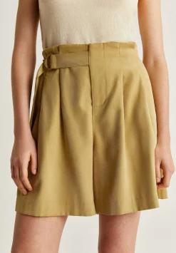 Bermudas Tencel Detalle Cinturon-Scalpers Clearance