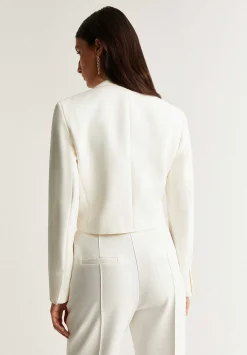 Blazer Cropped Detalle Puno-Scalpers Fashion