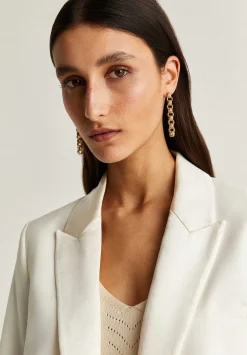 Blazer Cropped Detalle Puno-Scalpers Fashion