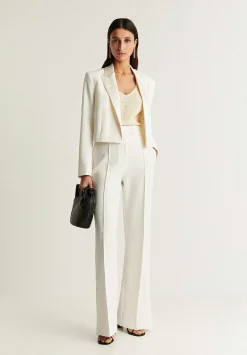 Blazer Cropped Detalle Puno-Scalpers Fashion