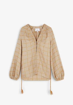 Blazer Cuadros Detalle Cordon-Scalpers Discount