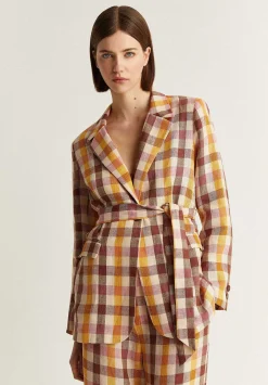 Blazer Vichy Lino-Scalpers Online