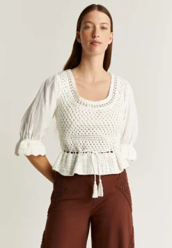 Blusa Detalles Crochet-Scalpers Best