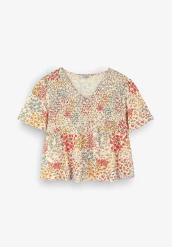 Blusa Flores Nido Abeja-Scalpers Discount