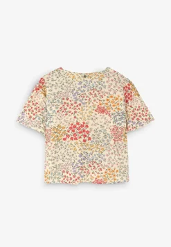 Blusa Flores Nido Abeja-Scalpers Discount