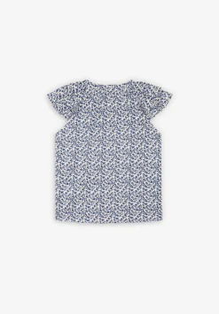 Blusa Flores Volantes Hombro-Scalpers Best Sale
