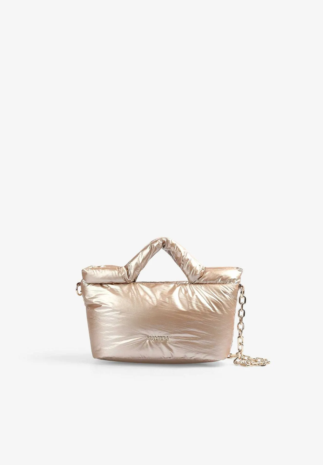 Bolso Mini Metalizado Cadena-Scalpers Discount