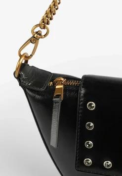 Bolso Piel Media Luna Cristales-Scalpers New