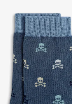 Calcetines Calaveras Multicolor All Over-Scalpers Flash Sale