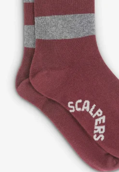 Calcetines Rayas Calavera-Scalpers Hot