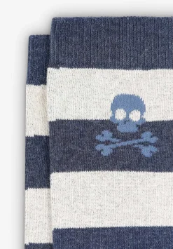 Calcetines Rayas Calavera-Scalpers Sale