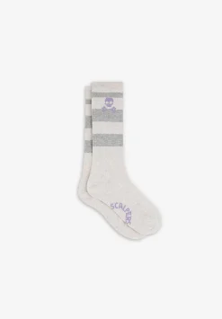 Calcetines Rayas Calavera-Scalpers Fashion
