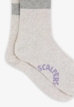 Calcetines Rayas Calavera-Scalpers Fashion