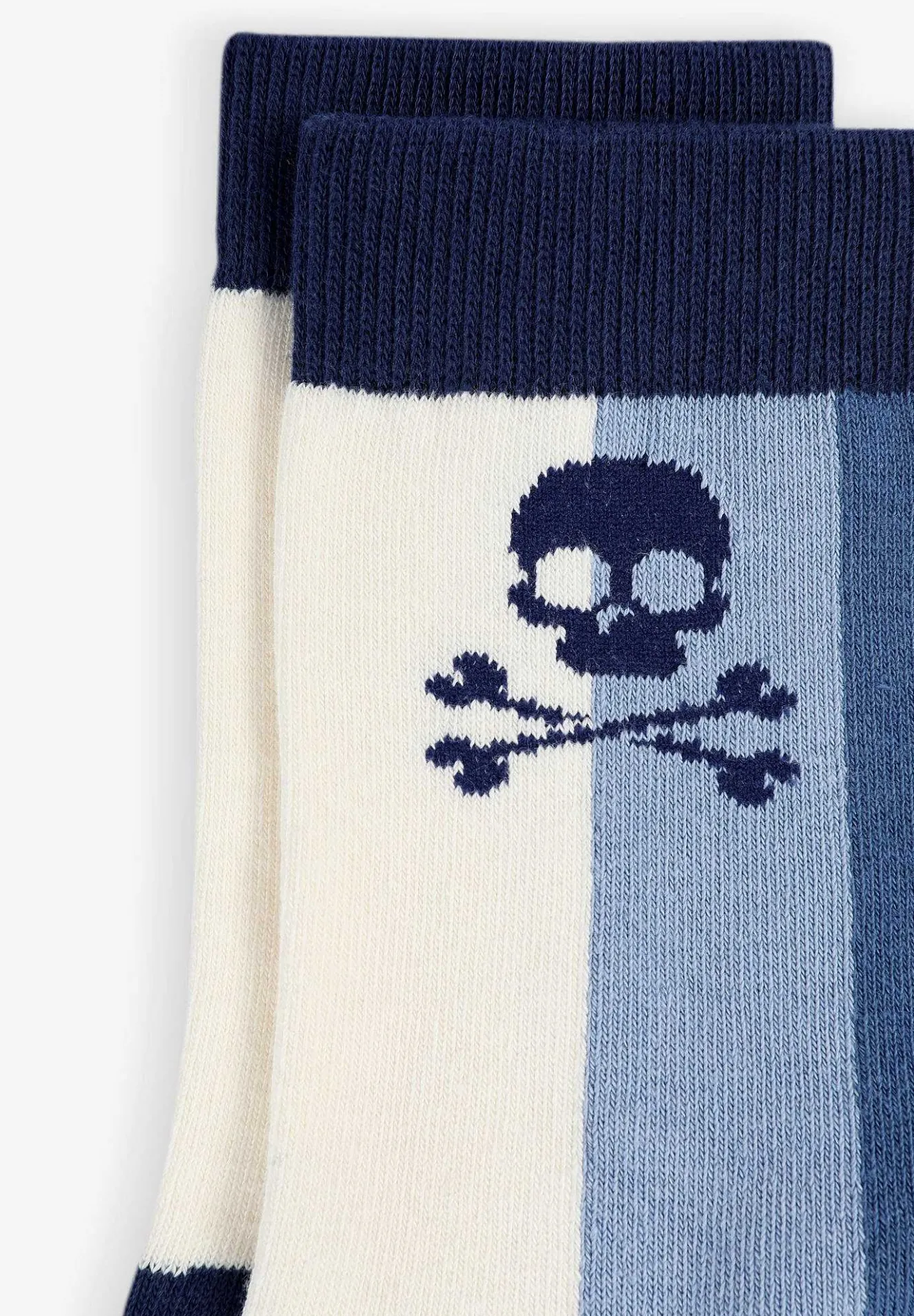 Calcetines Rayas Tricolor Calavera-Scalpers Hot