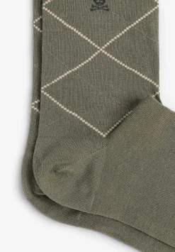 Calcetines Rombos Contraste-Scalpers Sale