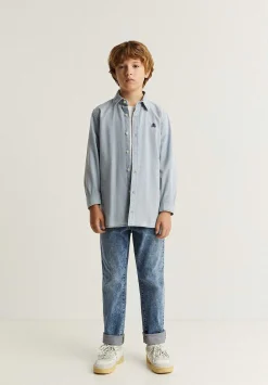 Camisa Denim Cuadros Calavera-Scalpers Discount