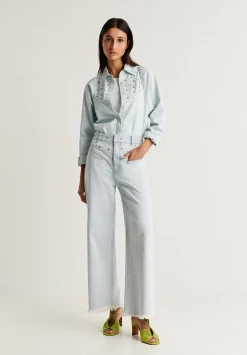 Camisa Denim Tachas-Scalpers Shop