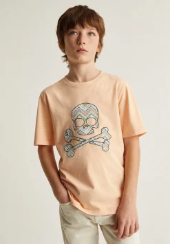 Camiseta Calavera Print Zigzag-Scalpers Store
