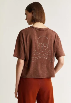 Camiseta Calavera Trasera Strass-Scalpers Flash Sale