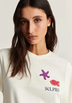 Camiseta Detalle Crochet-Scalpers Clearance