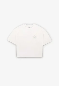 Camiseta Detalle Frunce Logo Bordado-Scalpers Flash Sale