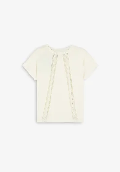 Camiseta Flame Detalle Trasero Encaje-Scalpers Online