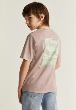 Camiseta Lavada Print Trasero-Scalpers Cheap
