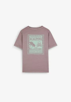 Camiseta Lavada Print Trasero-Scalpers Cheap