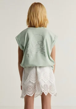 Camiseta Nudo Calavera Glitter-Scalpers Sale
