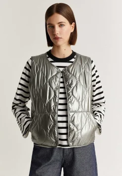 Chaleco Acolchado Cuello Redondo-Scalpers Best Sale