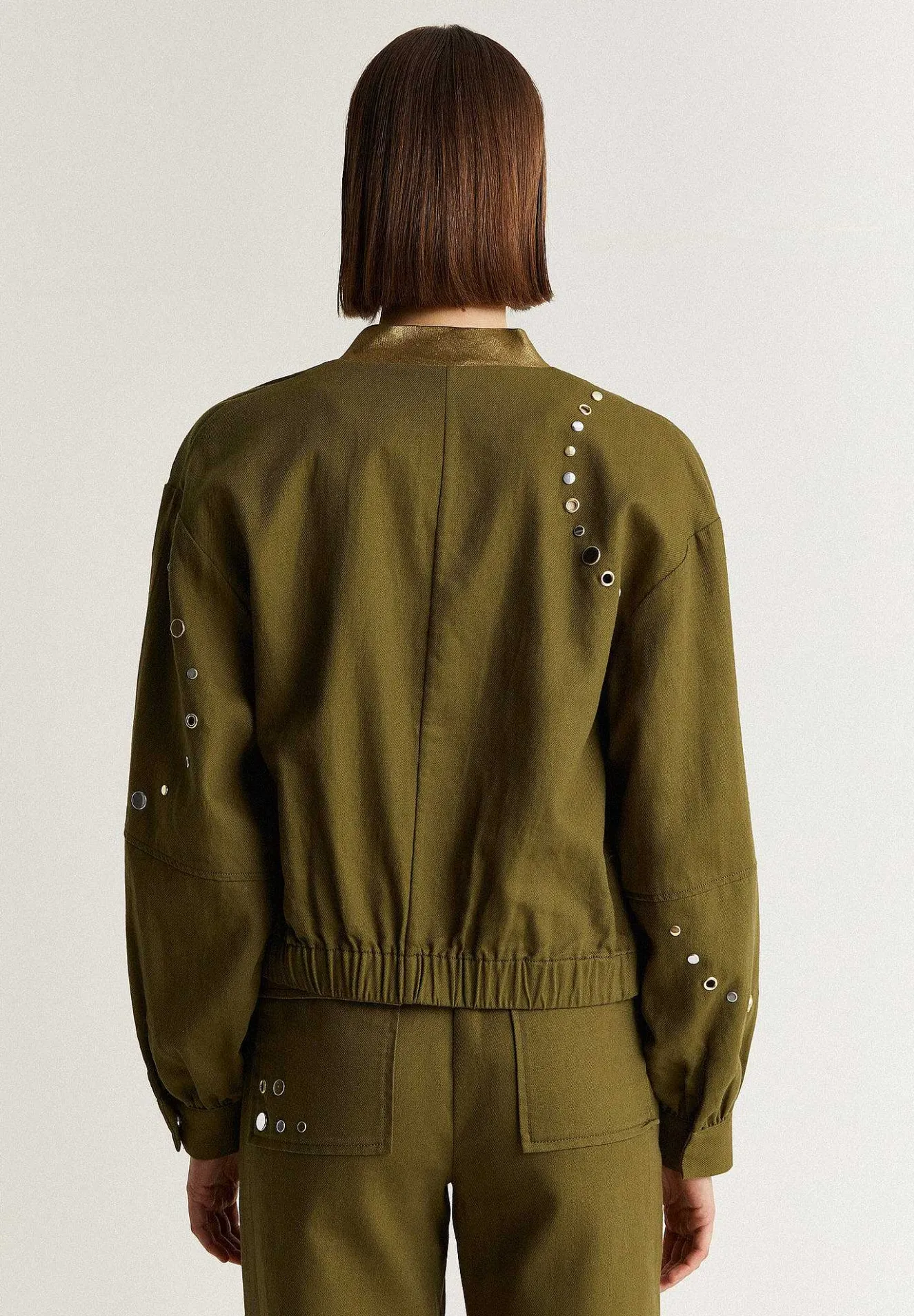 Chaqueta Bomber Tachuelas-Scalpers Best Sale