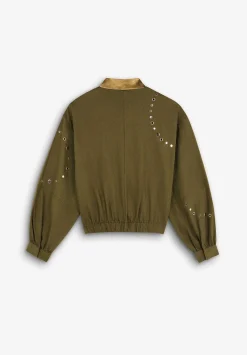 Chaqueta Bomber Tachuelas-Scalpers Best Sale