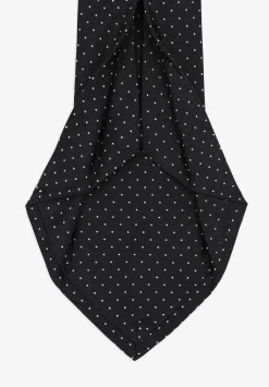 Corbata Seda 7 Pliegues Puntos-Scalpers Flash Sale