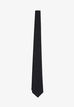 Corbata Seda 7 Pliegues Puntos-Scalpers Flash Sale