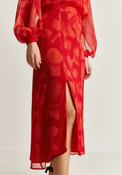 Falda Fluida Abertura Lurex-Scalpers Cheap