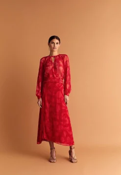 Falda Fluida Abertura Lurex-Scalpers Store