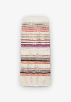 Falda Midi Crochet Rayas-Scalpers Cheap