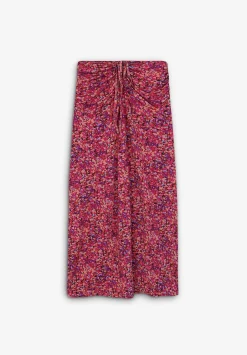 Falda Midi Frunces Cordon-Scalpers Best Sale