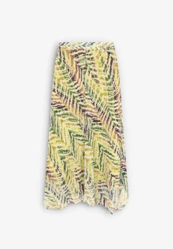 Falda Midi Print Cebra-Scalpers Outlet