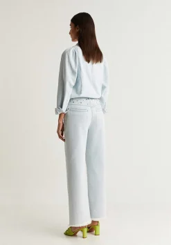 Jeans Culotte Detalle Tachas-Scalpers Best Sale