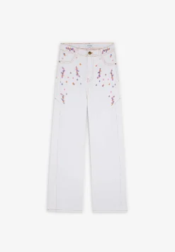Jeans Culotte Detalles Bordados-Scalpers Cheap