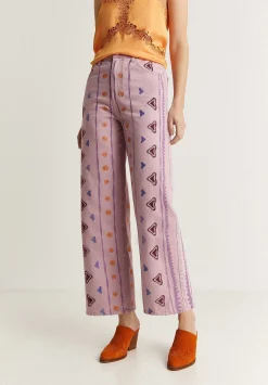 Jeans Motivos Etnicos Bordados-Scalpers Cheap