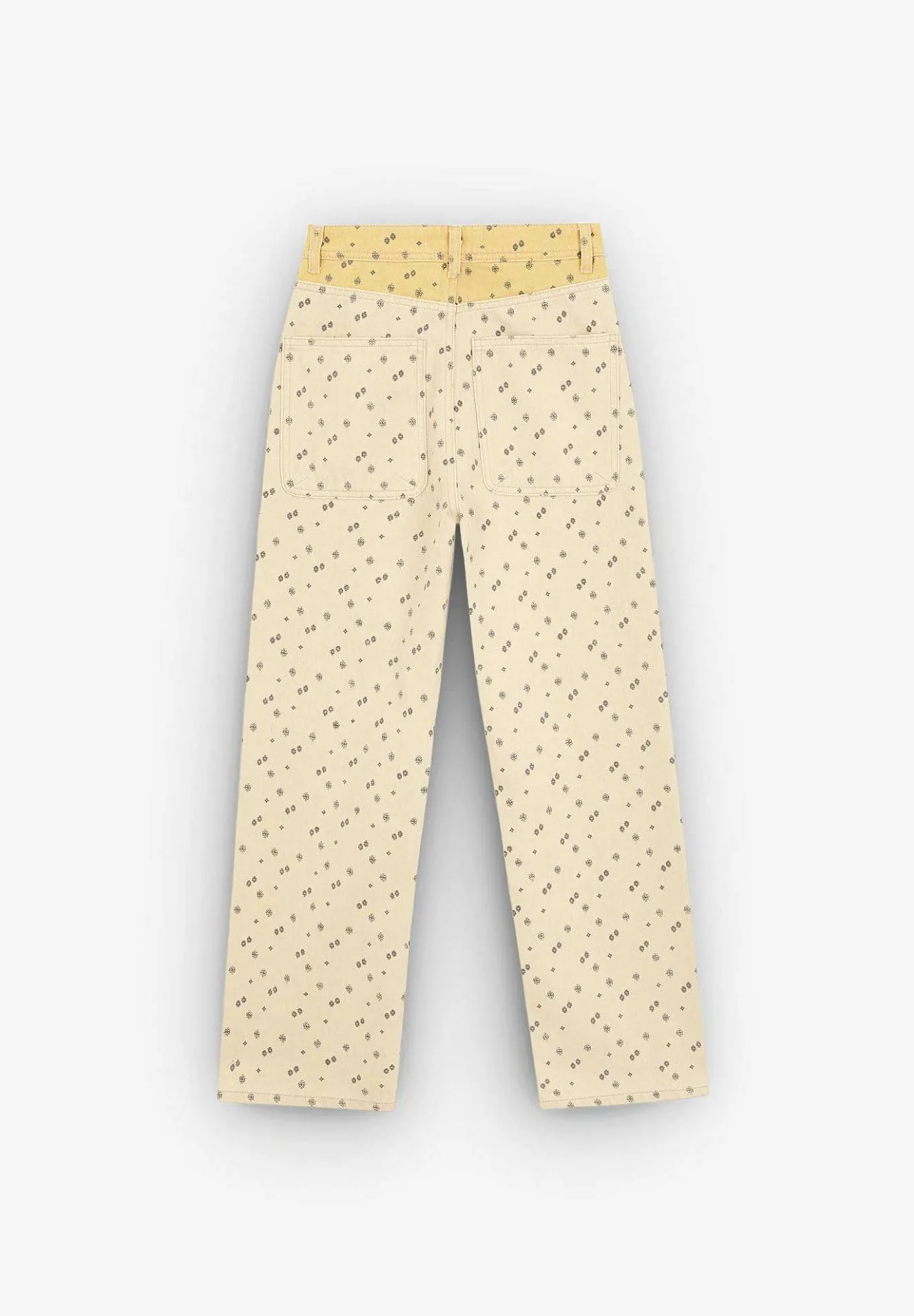 Jeans Rectos Motivos Etnicos-Scalpers Sale