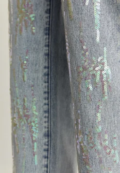Jeans Relaxed Detalle Lentejuelas-Scalpers Discount