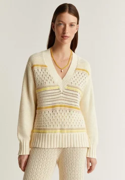 Jersey Punto Calados Escote Pico-Scalpers Flash Sale