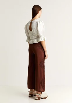 Pantalon Culotte Detalle Crochet-Scalpers Store