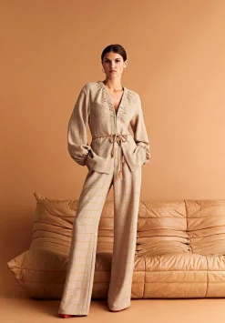 Pantalon Fluido Cuadros-Scalpers Outlet